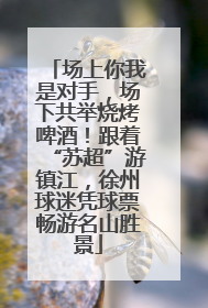 场上你我是对手，场下共举烧烤啤酒！跟着“苏超”游镇江，徐州球迷凭球票畅游名山胜景