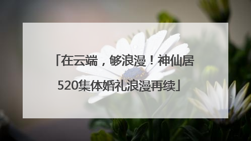 在云端，够浪漫！神仙居520集体婚礼浪漫再续