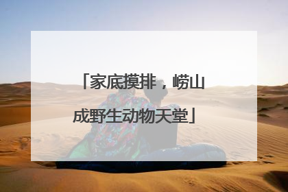 家底摸排，崂山成野生动物天堂