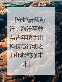 守护蔚蓝海洋：海洋至尊与青年携手用科技与行动之力托起纯净未来