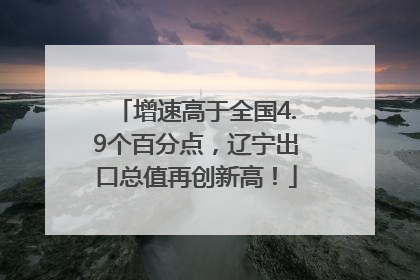 增速高于全国4.9个百分点，辽宁出口总值再创新高！