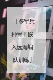 多军兵种骨干嵌入远海编队训练