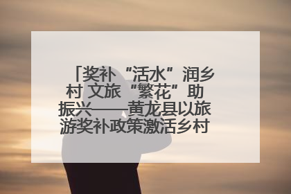 奖补“活水”润乡村 文旅“繁花”助振兴——黄龙县以旅游奖补政策激活乡村振兴新动能