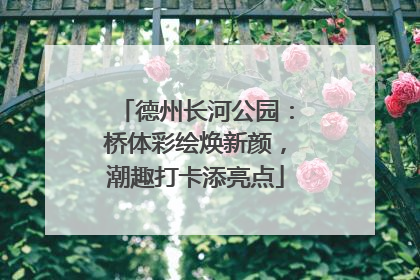 德州长河公园：桥体彩绘焕新颜，潮趣打卡添亮点