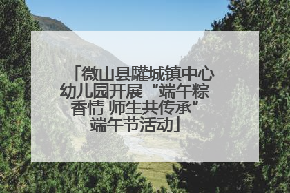 微山县驩城镇中心幼儿园开展“端午粽香情 师生共传承”端午节活动