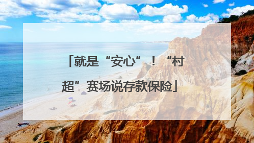 就是“安心”！“村超”赛场说存款保险