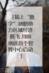 插上“数字”翅膀助力区域经济腾飞 川南地区首个智算中心启动