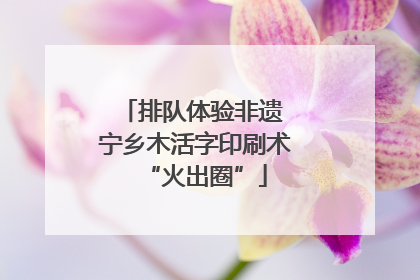 排队体验非遗 宁乡木活字印刷术“火出圈”