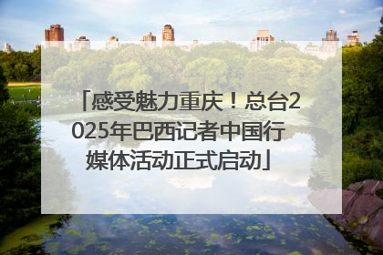感受魅力重庆！总台2025年巴西记者中国行媒体活动正式启动
