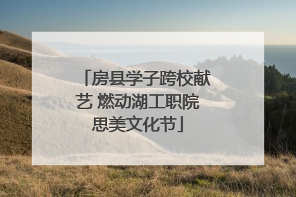 房县学子跨校献艺 燃动湖工职院思美文化节