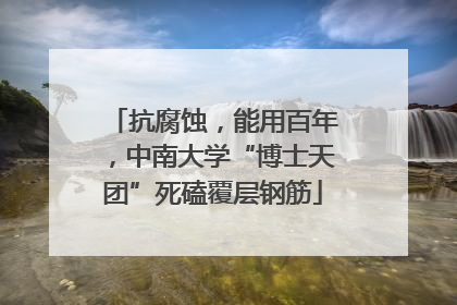抗腐蚀，能用百年，中南大学“博士天团”死磕覆层钢筋