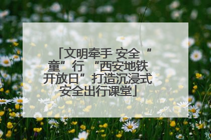 文明牵手 安全“童”行 “西安地铁开放日”打造沉浸式安全出行课堂