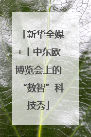 新华全媒+丨中东欧博览会上的“数智”科技秀