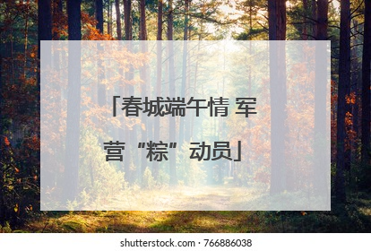 春城端午情 军营“粽”动员