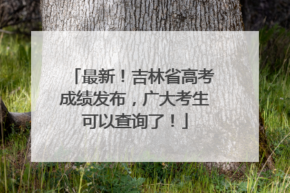 最新！吉林省高考成绩发布，广大考生可以查询了！
