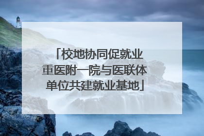 校地协同促就业 重医附一院与医联体单位共建就业基地
