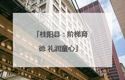 桂阳县：阶梯育德 礼润童心