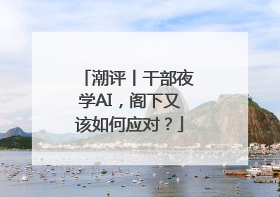 潮评丨干部夜学AI，阁下又该如何应对？