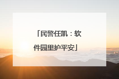 民警任凯：软件园里护平安