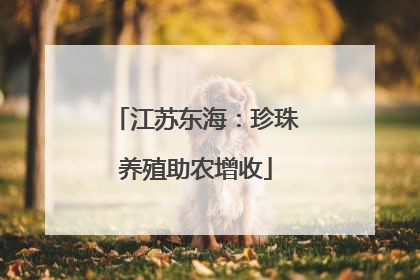 江苏东海：珍珠养殖助农增收