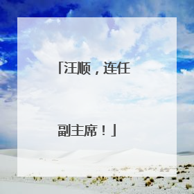 汪顺，连任副主席！