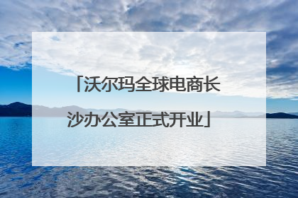 沃尔玛全球电商长沙办公室正式开业