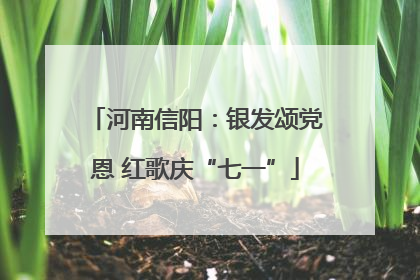 河南信阳：银发颂党恩 红歌庆“七一”