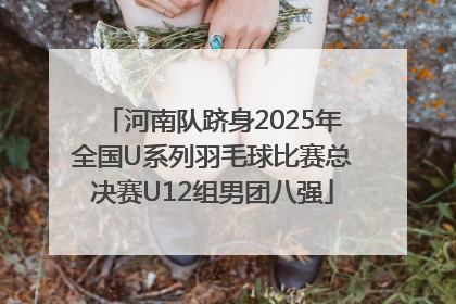 河南队跻身2025年全国U系列羽毛球比赛总决赛U12组男团八强