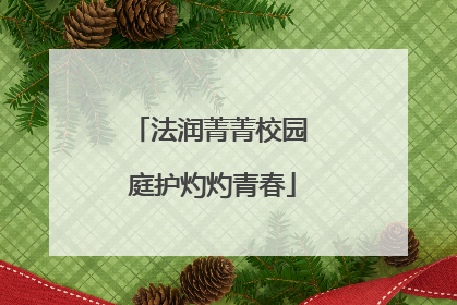 法润菁菁校园 庭护灼灼青春