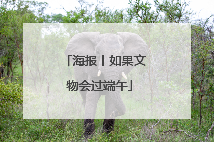 海报丨如果文物会过端午