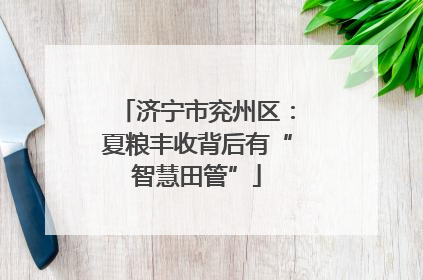 济宁市兖州区：夏粮丰收背后有“智慧田管”