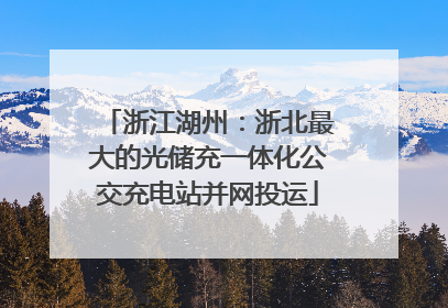 浙江湖州：浙北最大的光储充一体化公交充电站并网投运