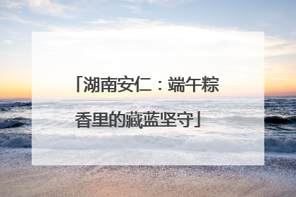 湖南安仁：端午粽香里的藏蓝坚守