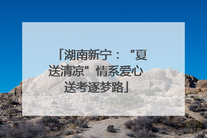 湖南新宁：“夏送清凉”情系爱心送考逐梦路