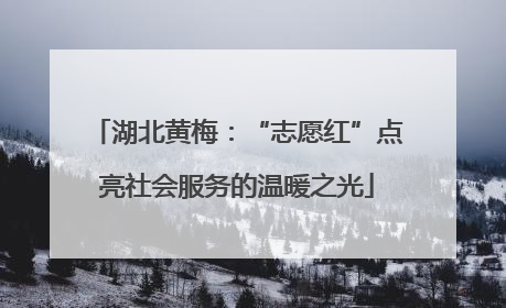 湖北黄梅：“志愿红”点亮社会服务的温暖之光