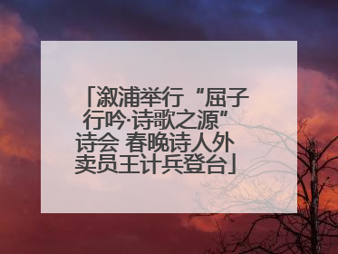 溆浦举行“屈子行吟·诗歌之源”诗会 春晚诗人外卖员王计兵登台