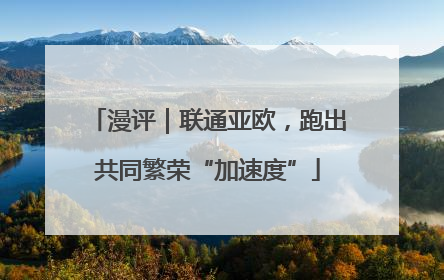 漫评｜联通亚欧，跑出共同繁荣“加速度”