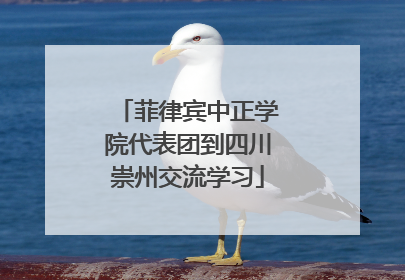 菲律宾中正学院代表团到四川崇州交流学习