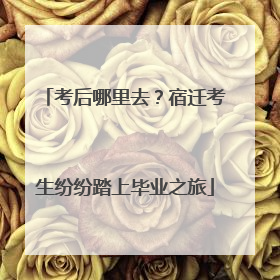 考后哪里去？宿迁考生纷纷踏上毕业之旅