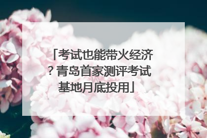 考试也能带火经济？青岛首家测评考试基地月底投用