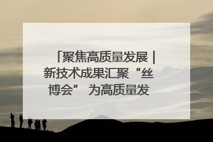 聚焦高质量发展｜新技术成果汇聚“丝博会” 为高质量发展注入新动能
