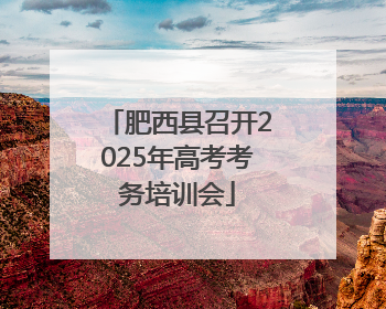 肥西县召开2025年高考考务培训会