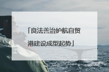 良法善治护航自贸港建设成型起势