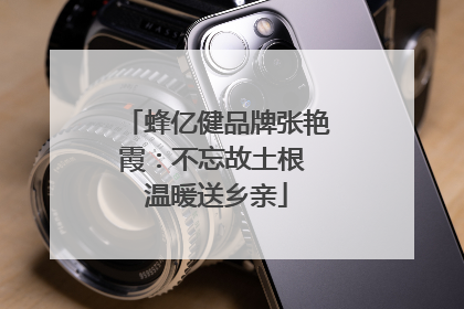 蜂亿健品牌张艳霞：不忘故土根 温暖送乡亲