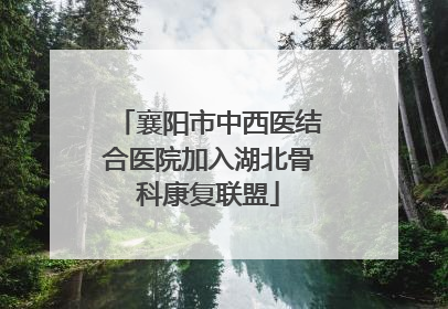 襄阳市中西医结合医院加入湖北骨科康复联盟