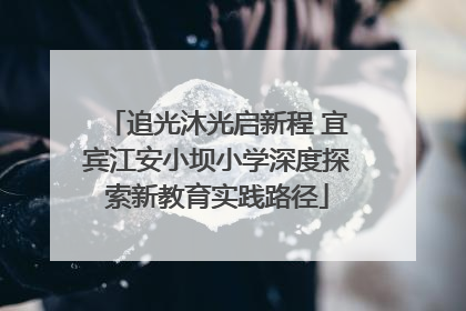追光沐光启新程 宜宾江安小坝小学深度探索新教育实践路径