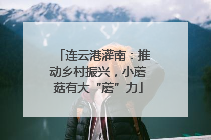 连云港灌南：推动乡村振兴，小蘑菇有大“蘑”力
