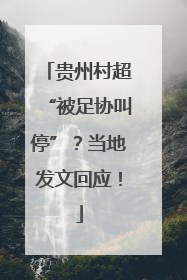 贵州村超“被足协叫停”？当地发文回应！