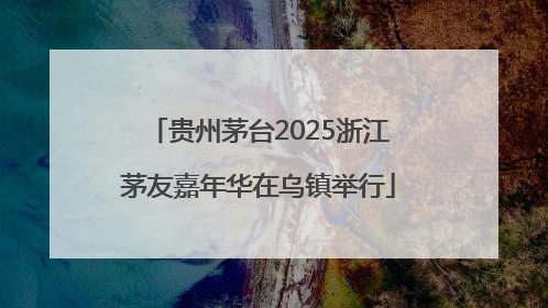 贵州茅台2025浙江茅友嘉年华在乌镇举行