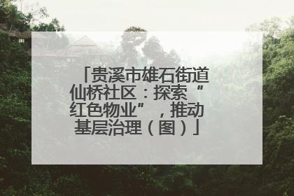 贵溪市雄石街道仙桥社区：探索“红色物业”，推动基层治理（图）